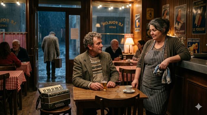 Café des Sports in een klein Frans stadje